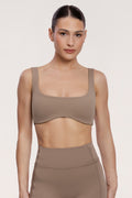 Sutien sport pilates era warm beige