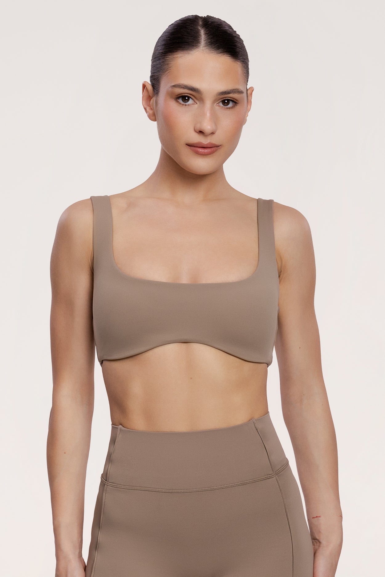 Sutien sport pilates era warm beige