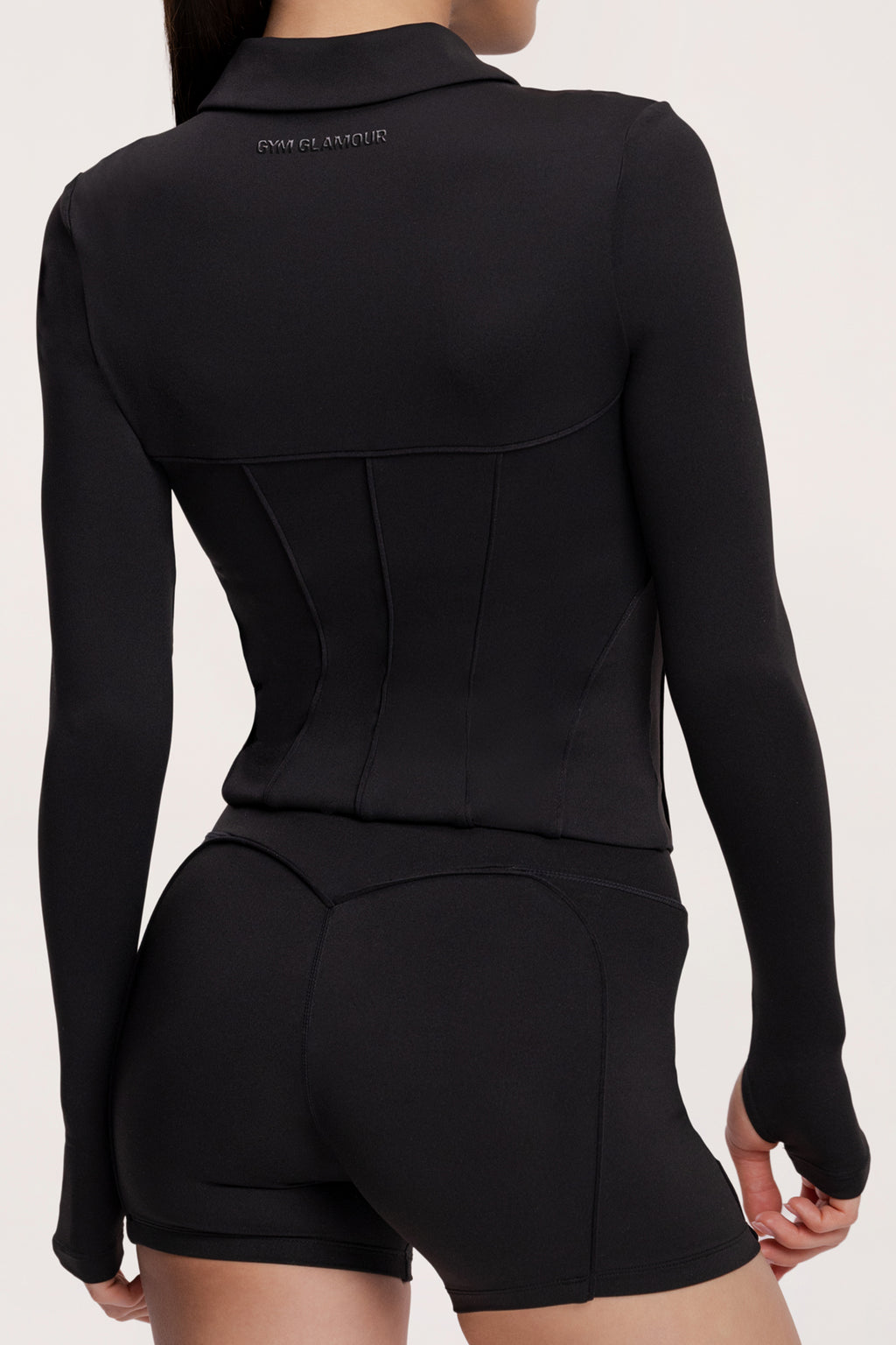 Bluză cu fermoar pilates era black