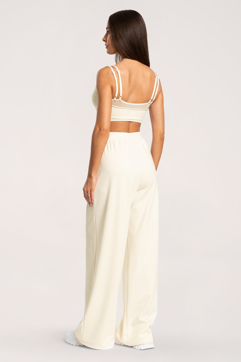 Pantaloni wide UN1FORM cream
