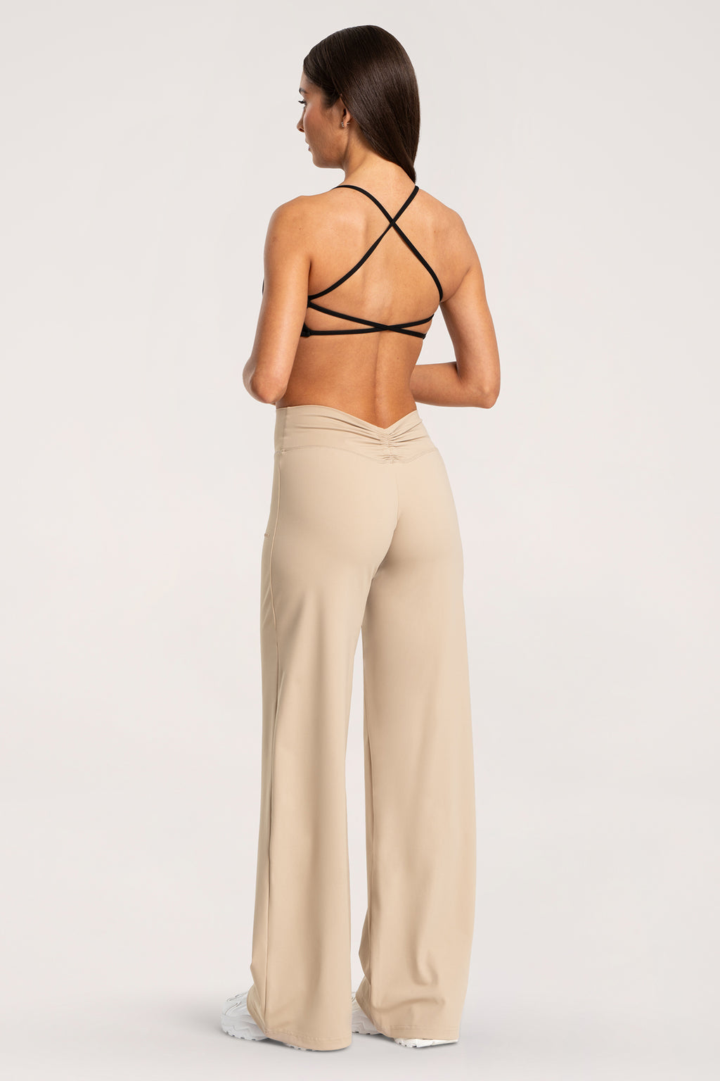 Pantaloni booty tie UN1FORM sand