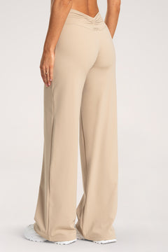 Pantaloni booty tie UN1FORM sand