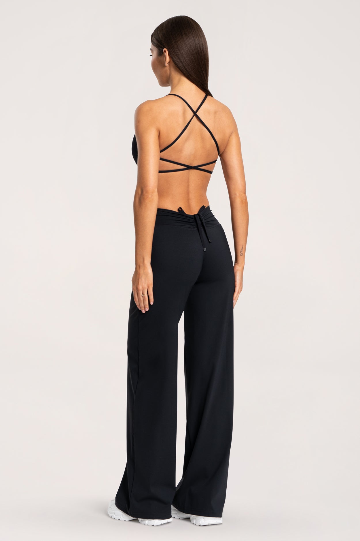 Pantaloni booty tie UN1FORM black