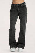 Blugi wide cu talie joasă grey