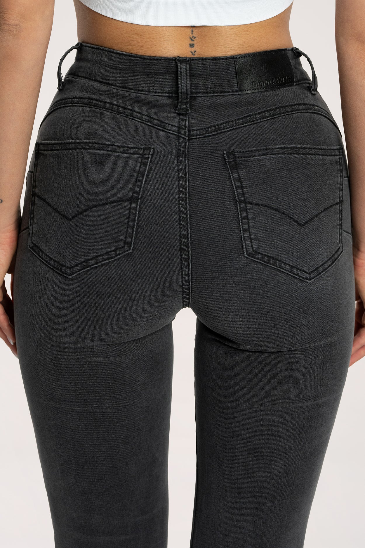 Blugi evazați perfect slim long black