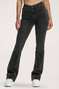 Blugi evazați push up black