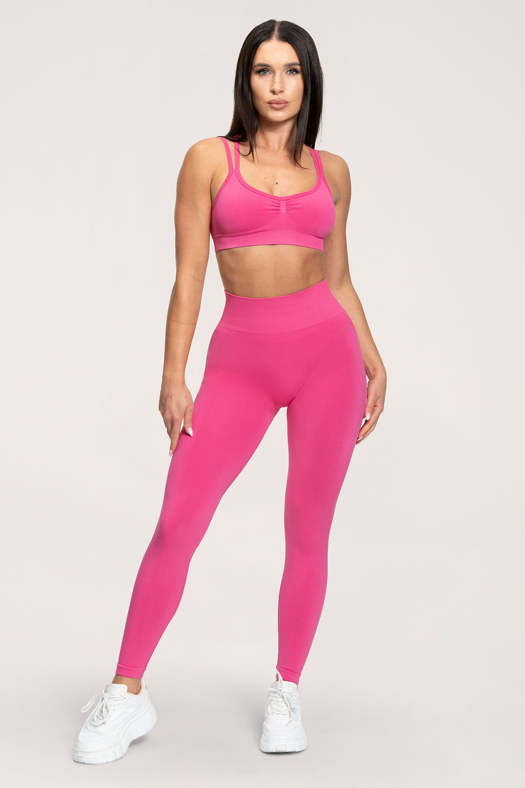 Colanți Fake BBL hot pink