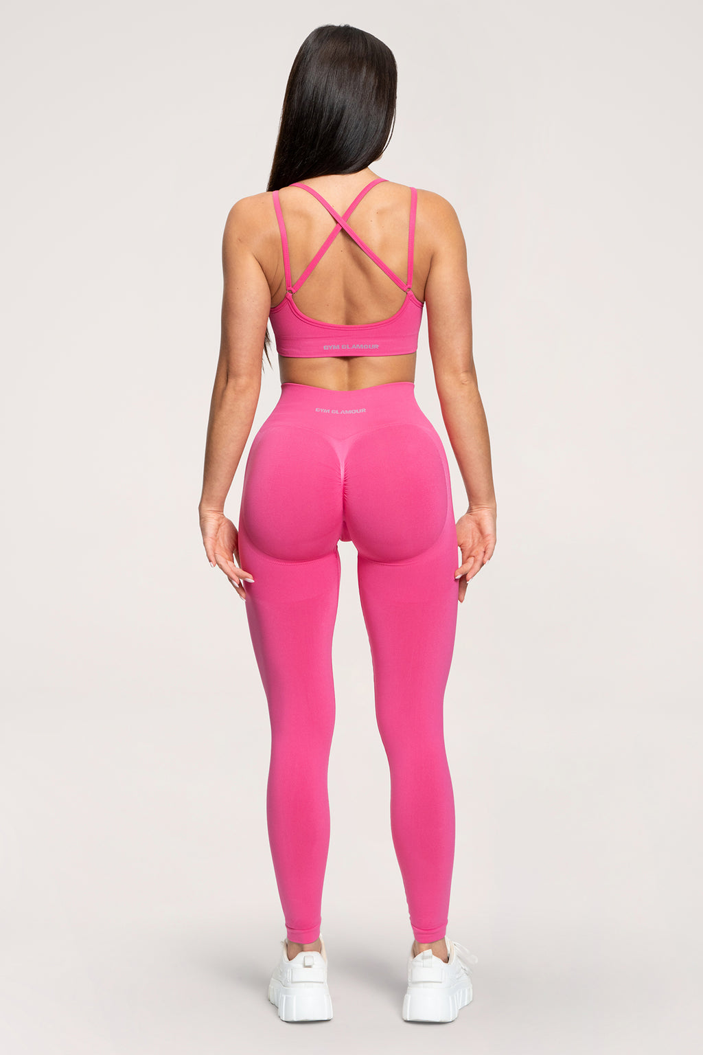 Colanți Fake BBL hot pink
