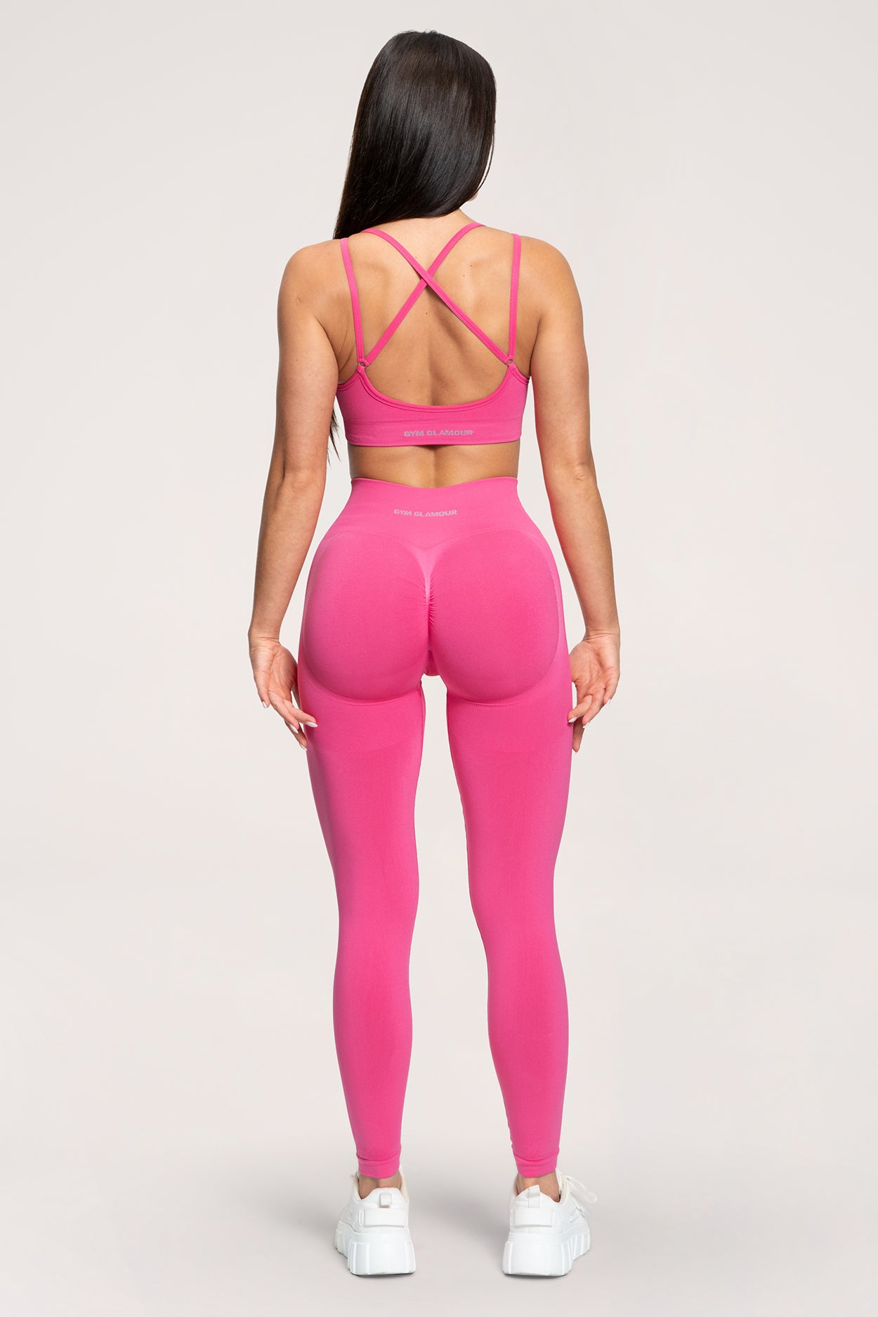 Colanți Fake BBL hot pink