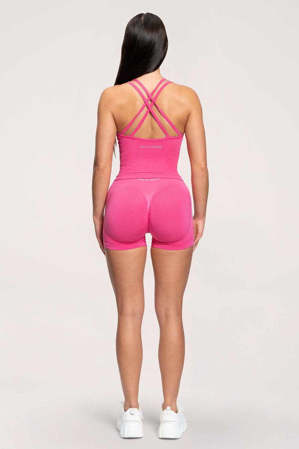 Pantaloni scurți Fake BBL hot pink
