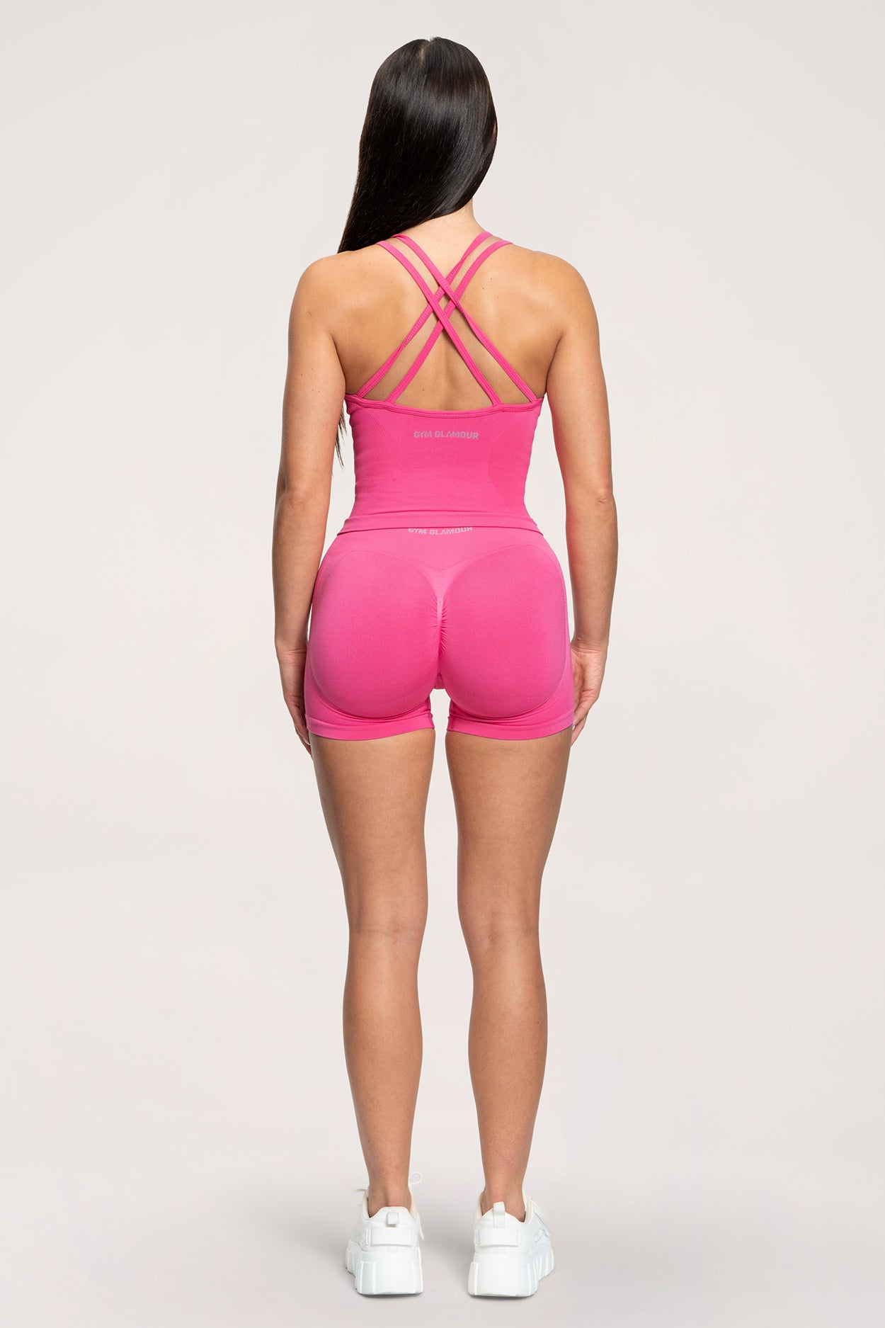 Pantaloni scurți Fake BBL hot pink
