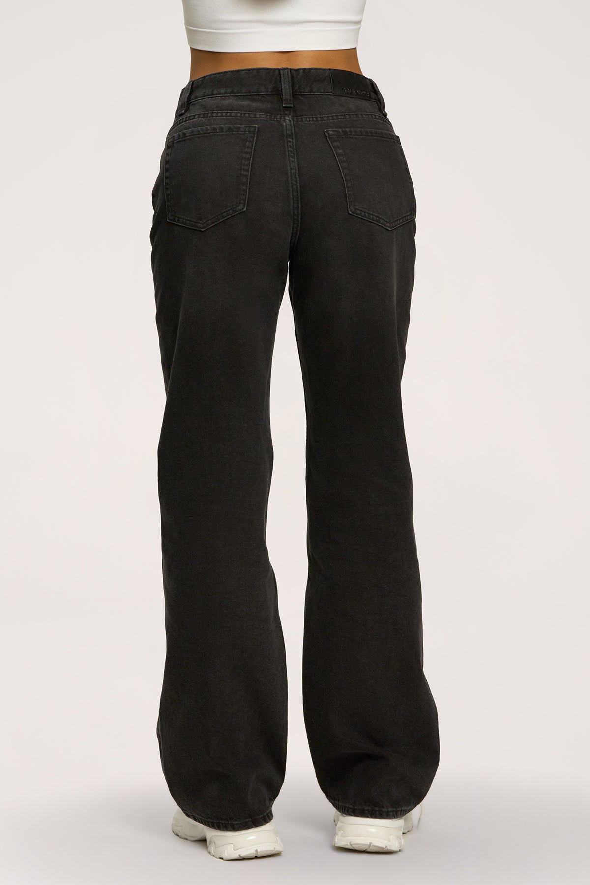 Blugi wide relaxed black