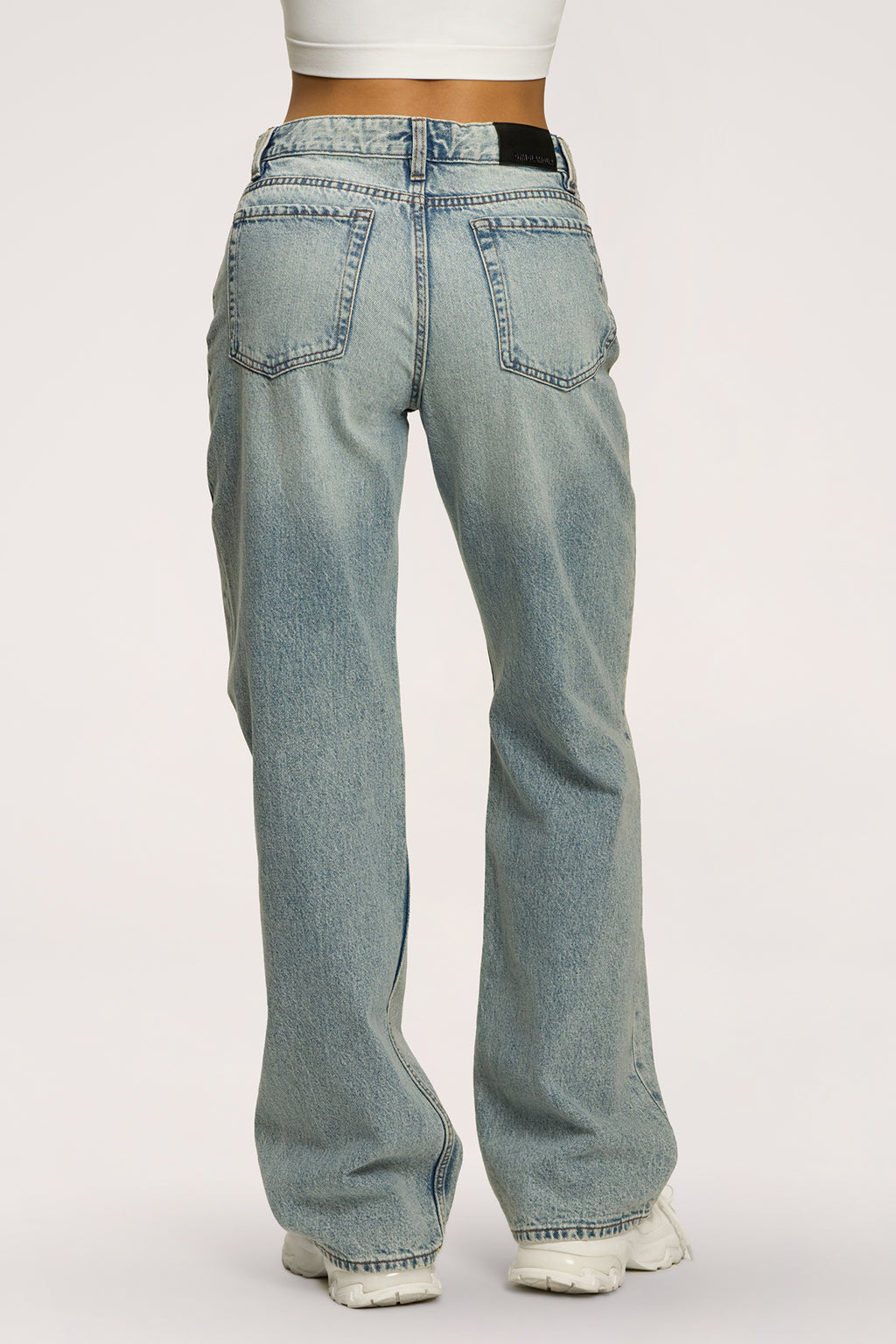 Blugi wide relaxed light blue