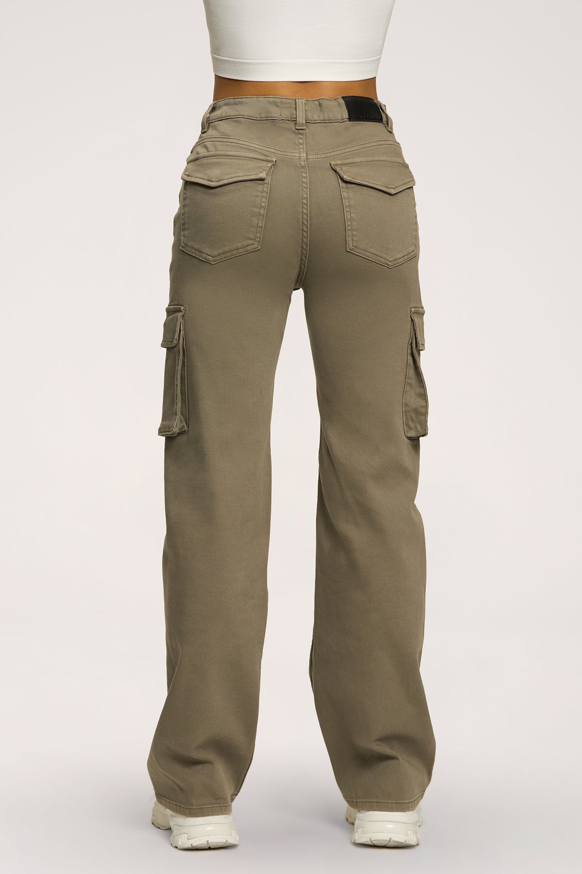 Blugi cargo green olive