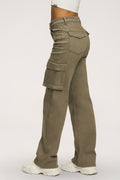 Blugi cargo green olive