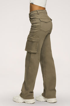 Blugi cargo green olive