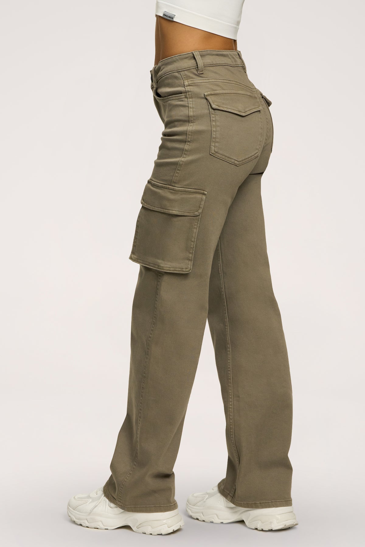 Blugi cargo green olive