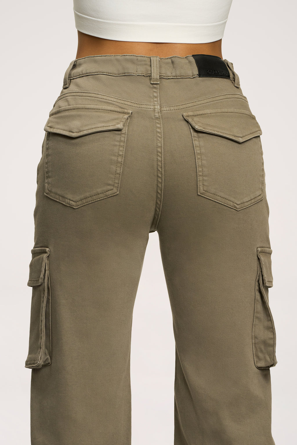 Blugi cargo green olive