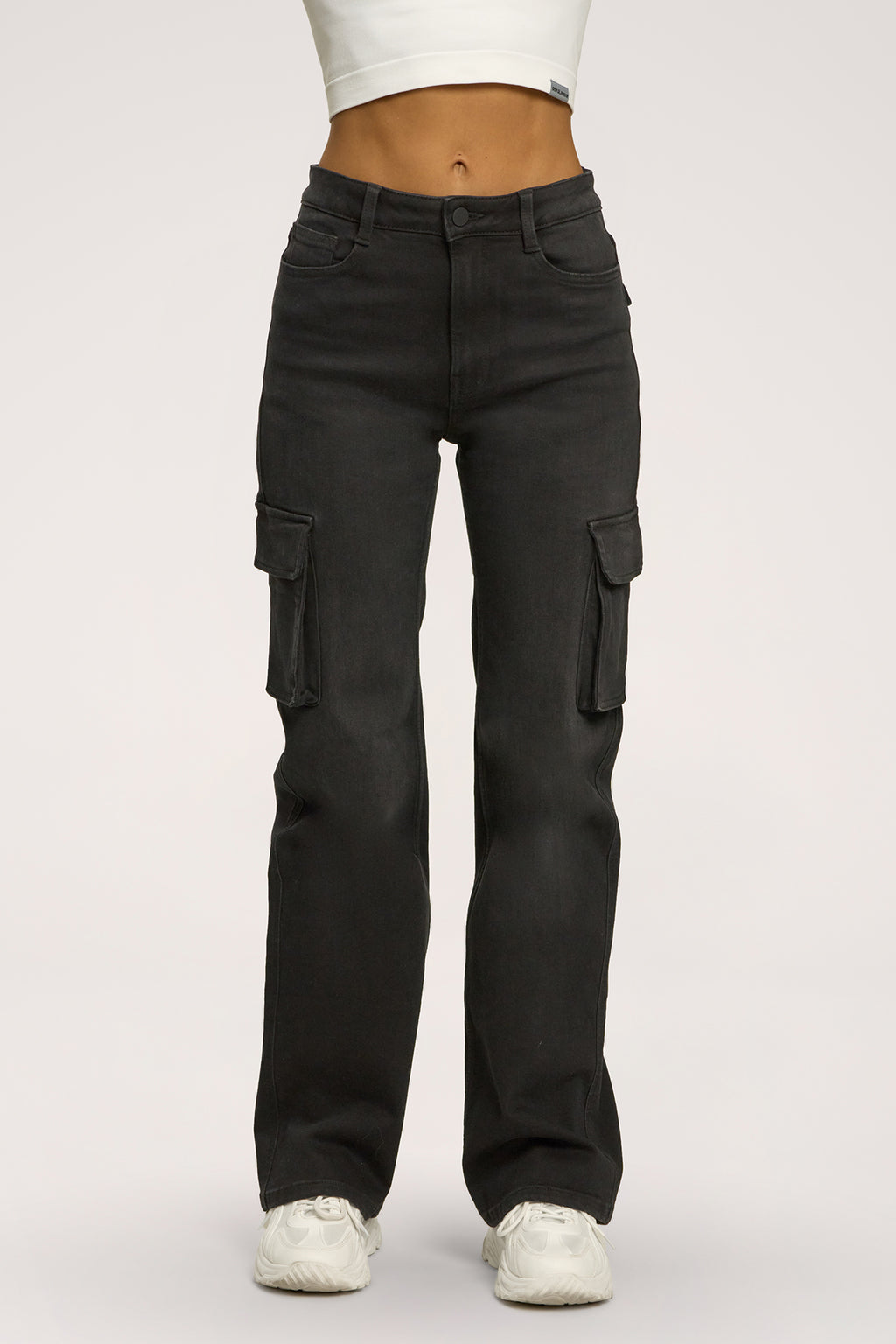 Blugi cargo black