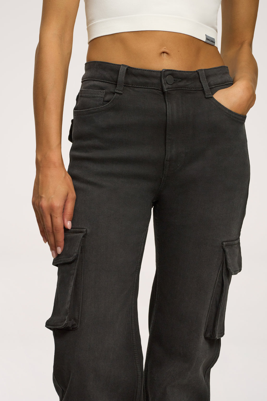 Blugi cargo black
