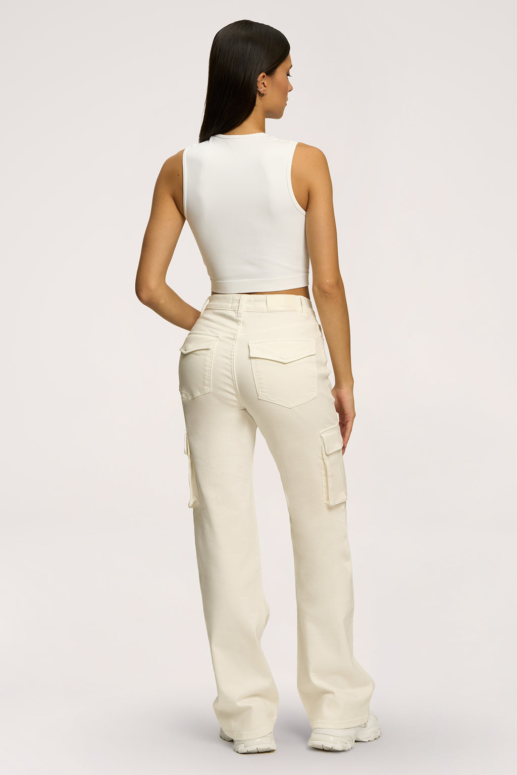 Blugi cargo off white