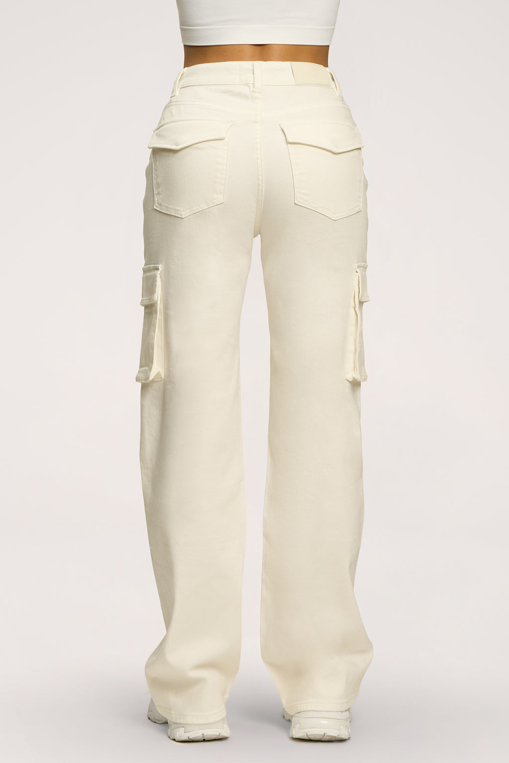 Blugi cargo off white