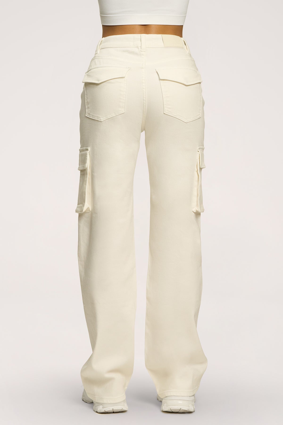 Blugi cargo off white