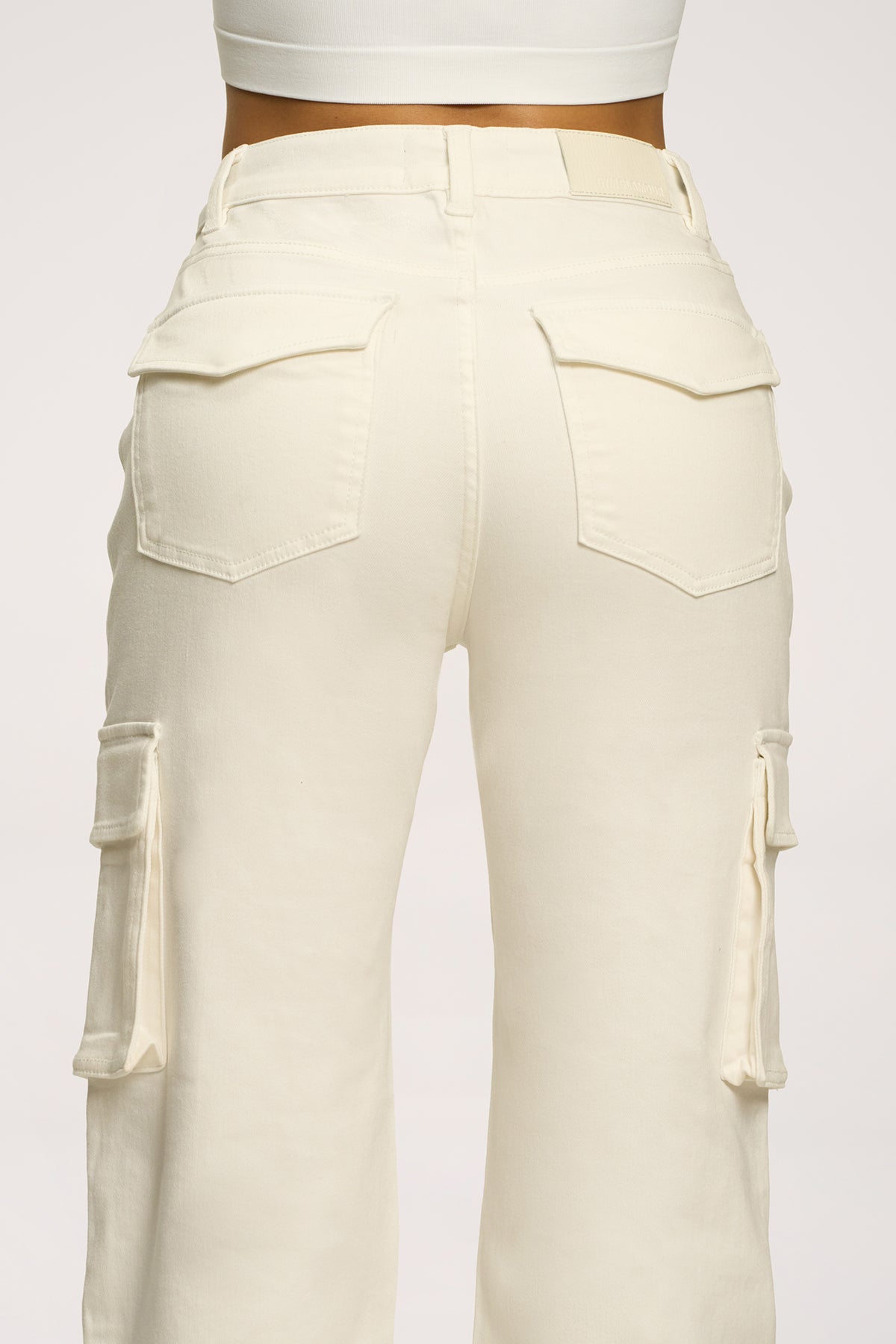 Blugi cargo off white