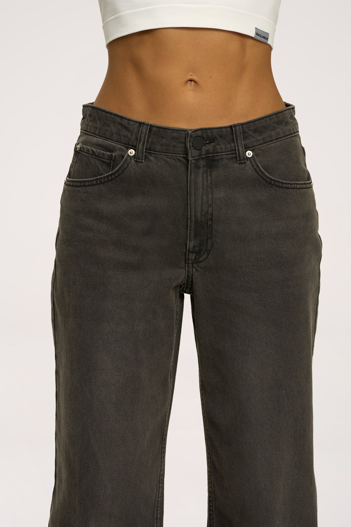 Blugi boyfriend grey