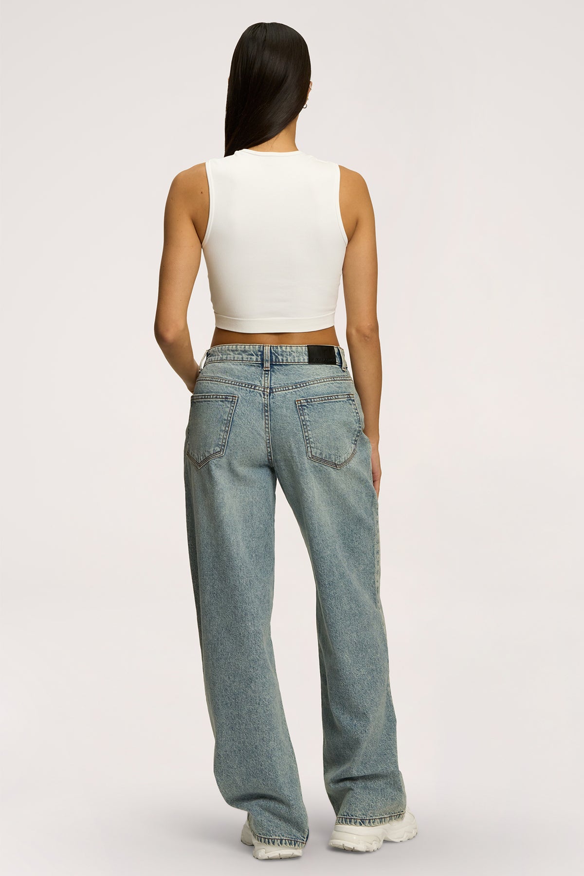 Blugi boyfriend light blue