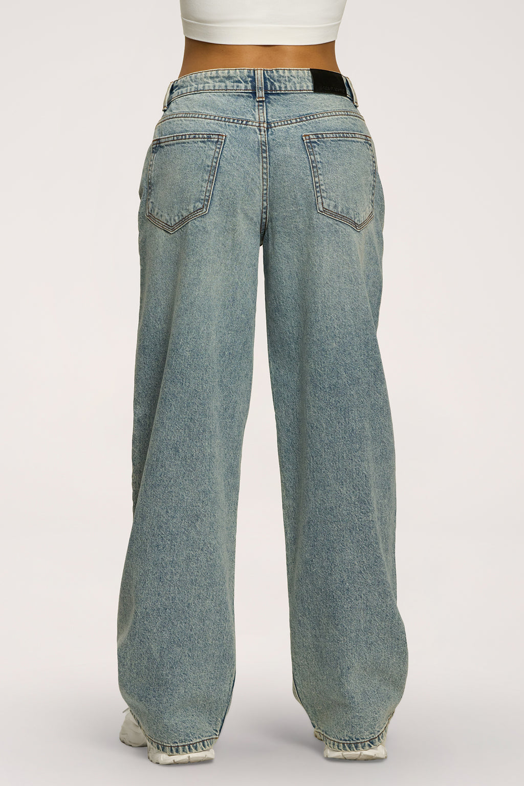Blugi boyfriend light blue