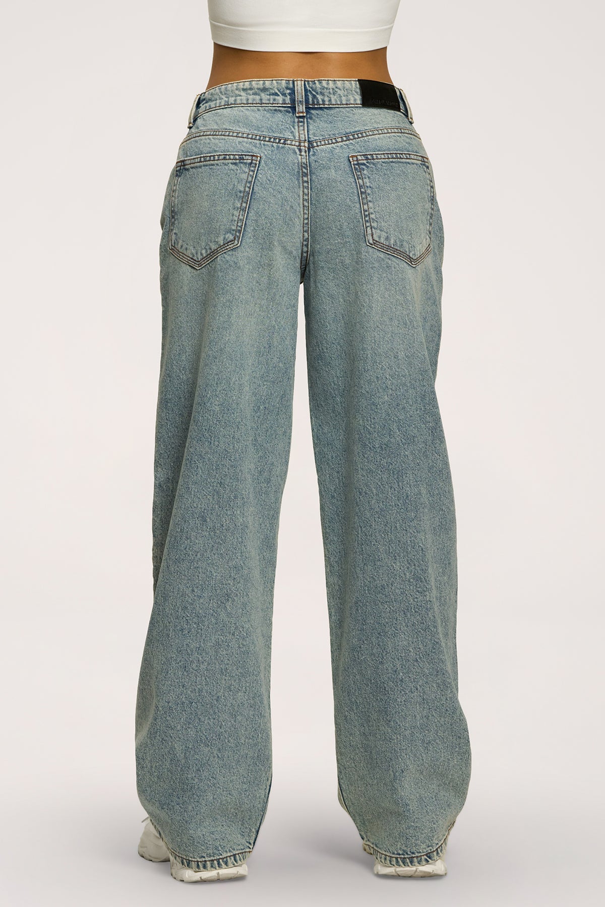 Blugi boyfriend light blue
