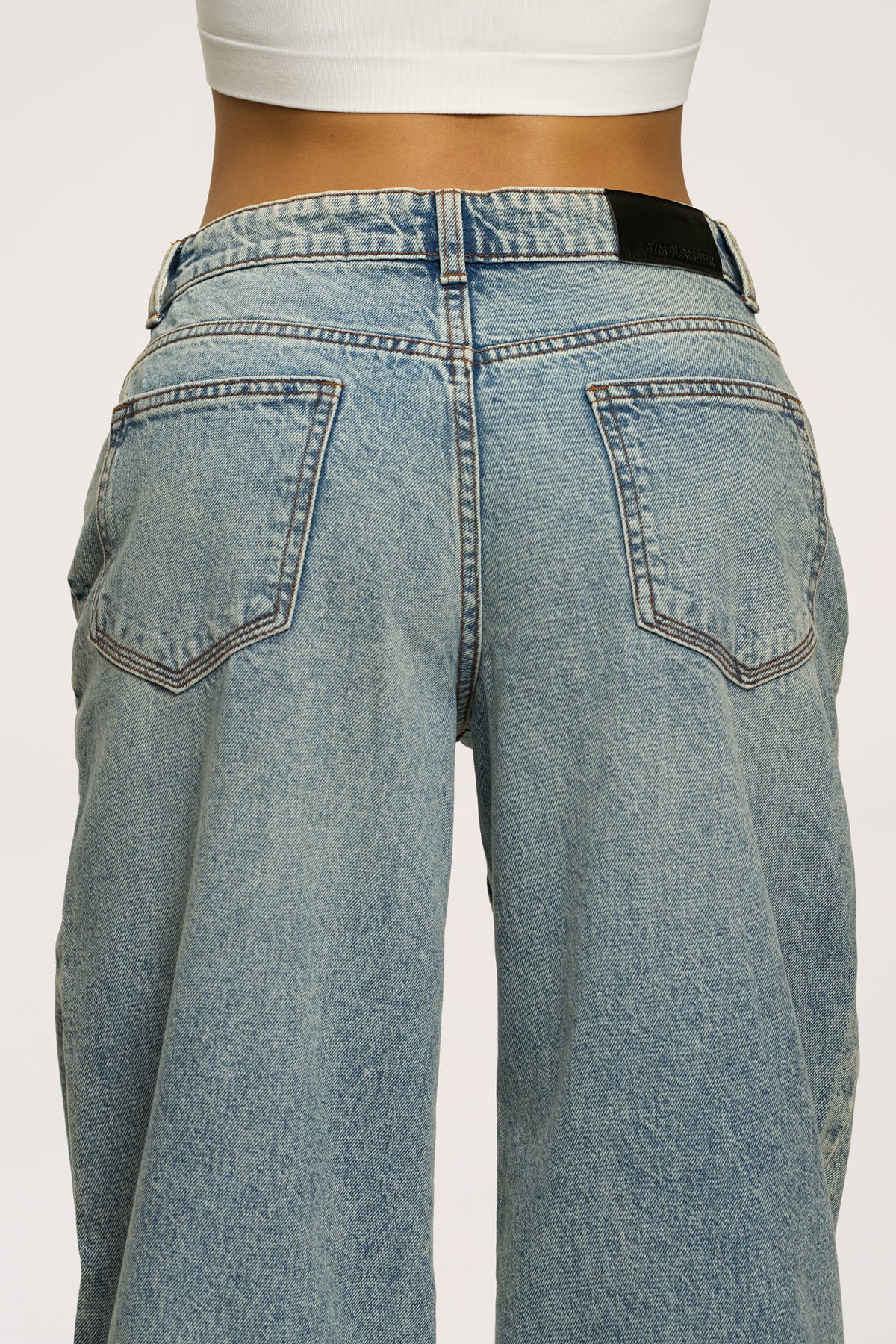 Blugi boyfriend light blue