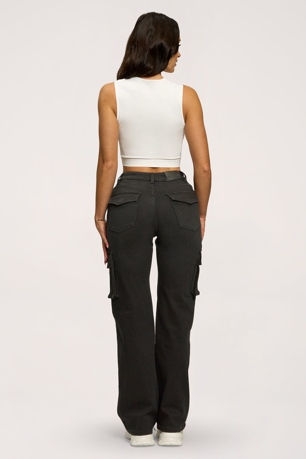 Blugi cargo black