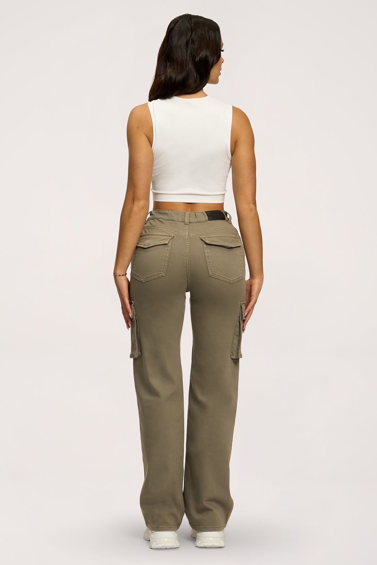 Blugi cargo green olive