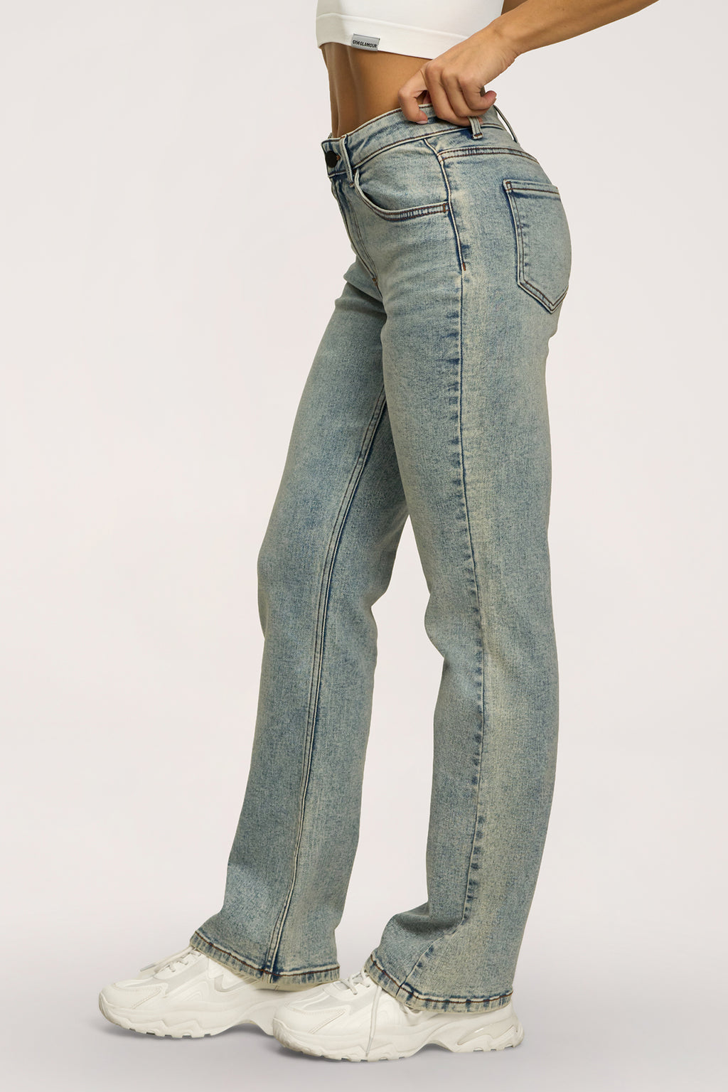 Blugi classic light blue