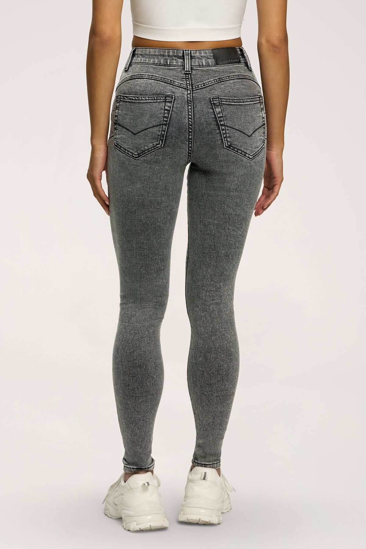 Blugi skinny perfect slim light grey