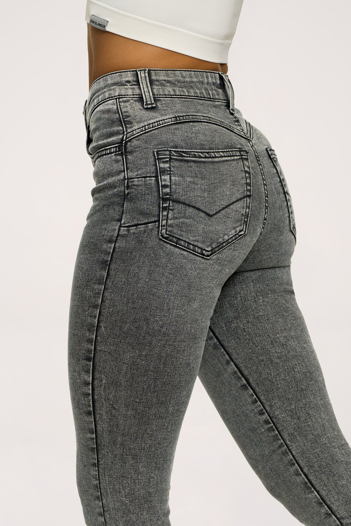 Blugi skinny perfect slim light grey