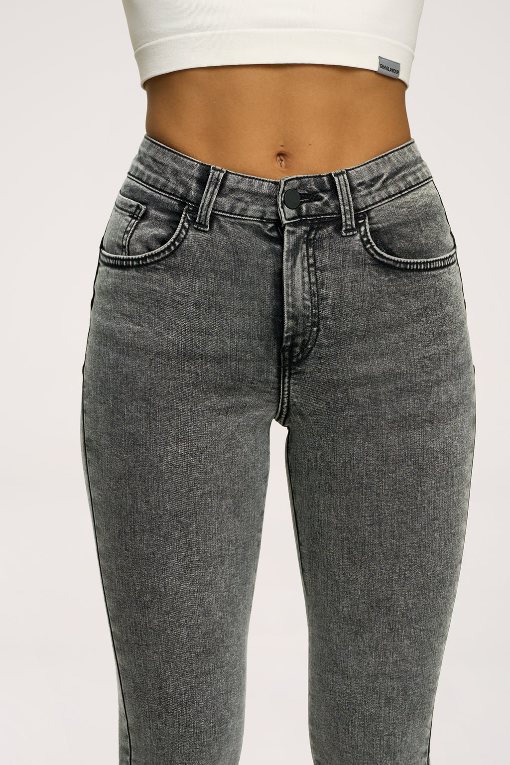 Blugi skinny perfect slim light grey
