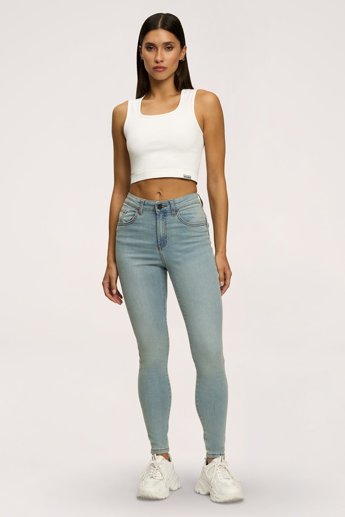 Blugi skinny perfect slim light blue
