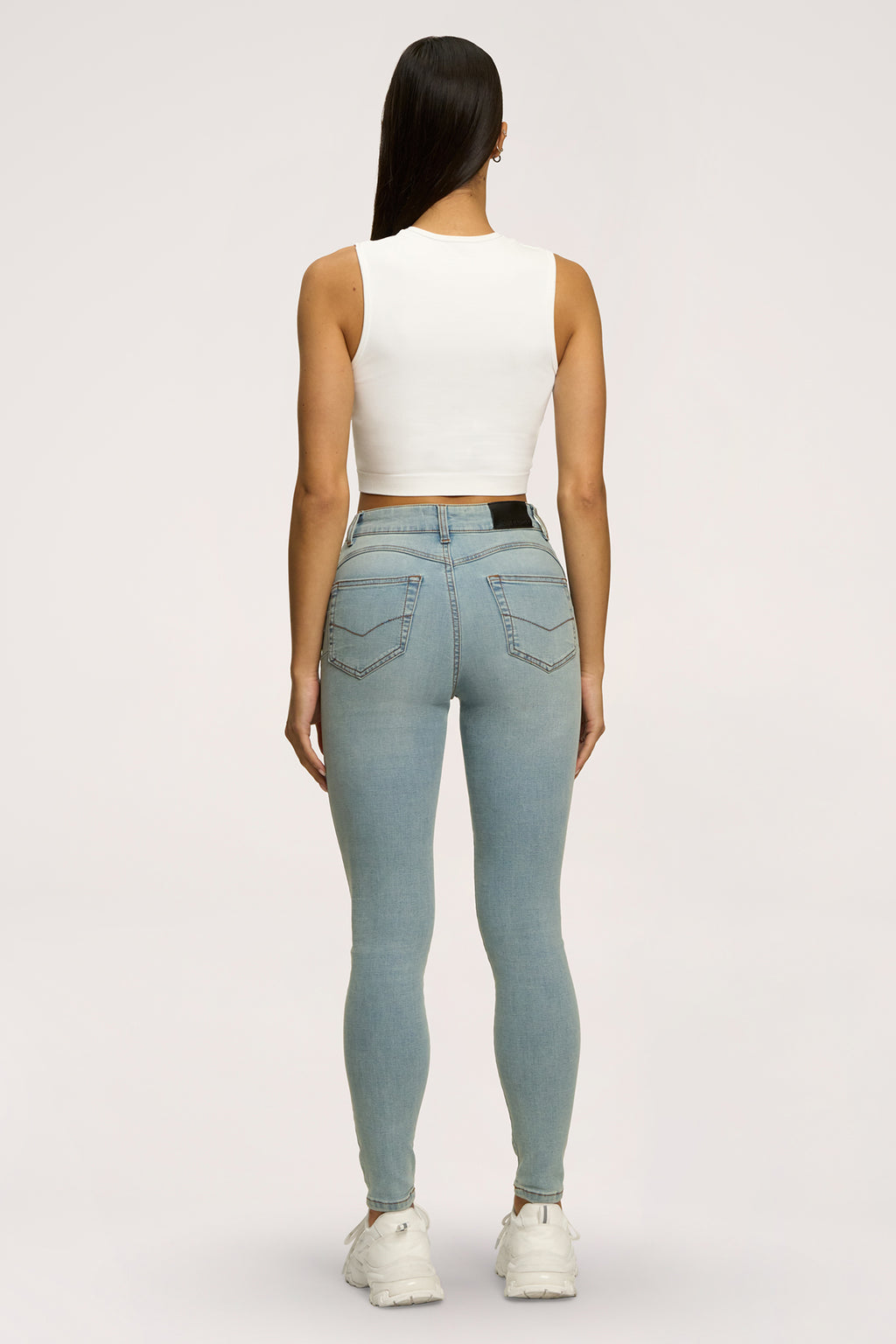 Blugi skinny perfect slim light blue
