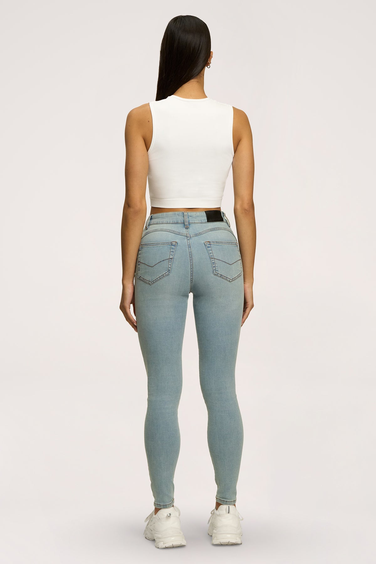 Blugi skinny perfect slim light blue
