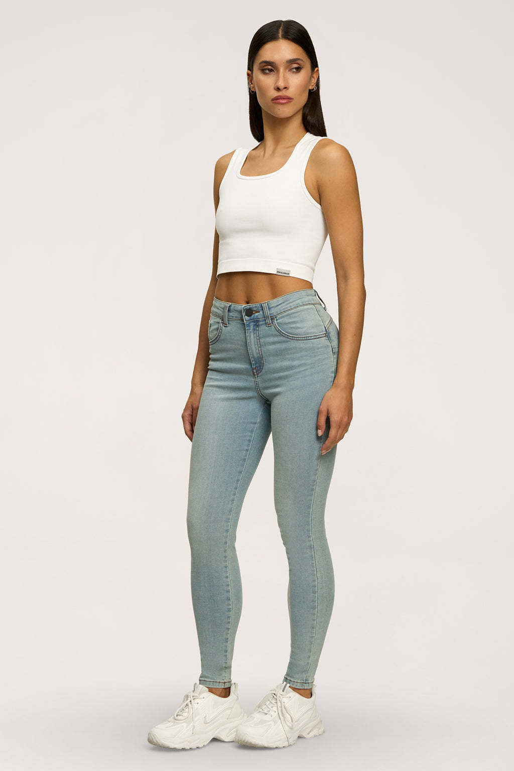 Blugi skinny perfect slim light blue