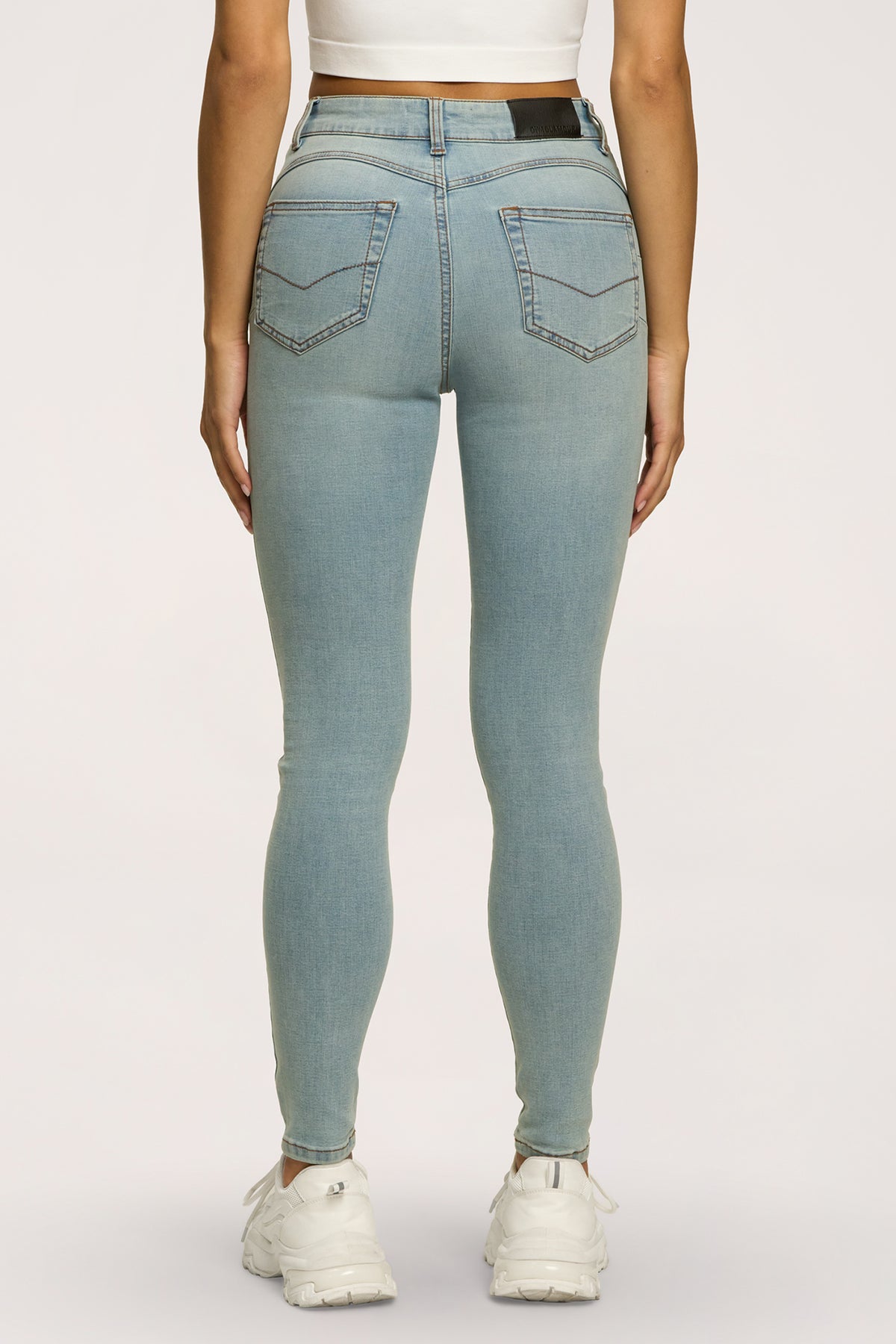 Blugi skinny perfect slim light blue