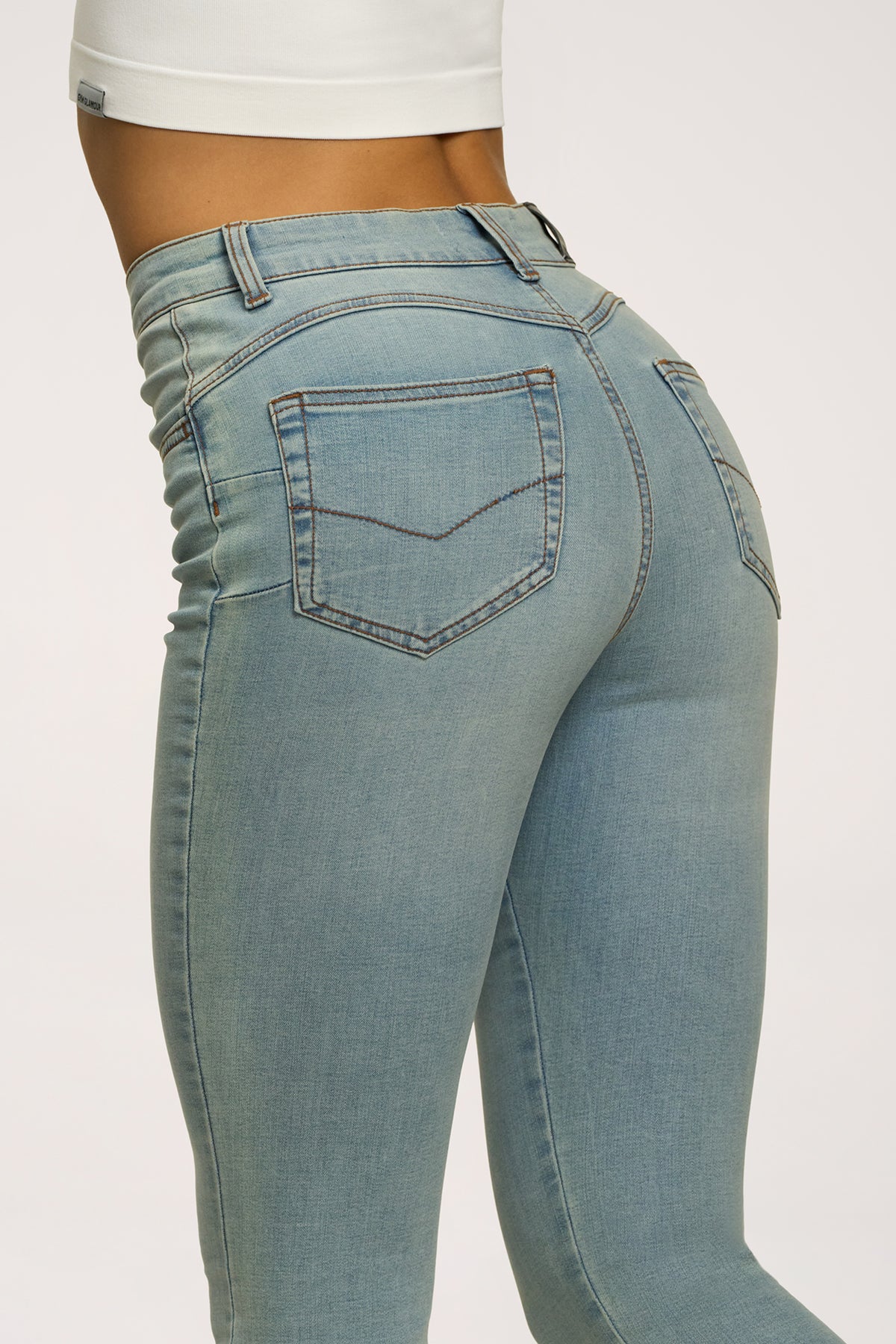 Blugi skinny perfect slim light blue