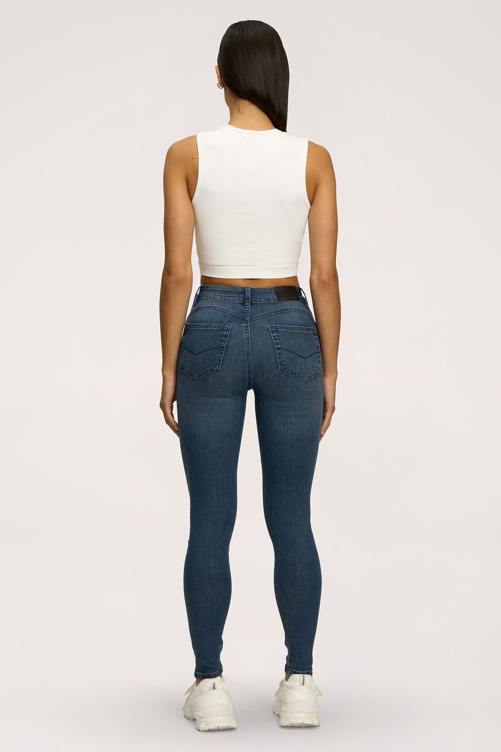 Blugi skinny perfect slim navy blue