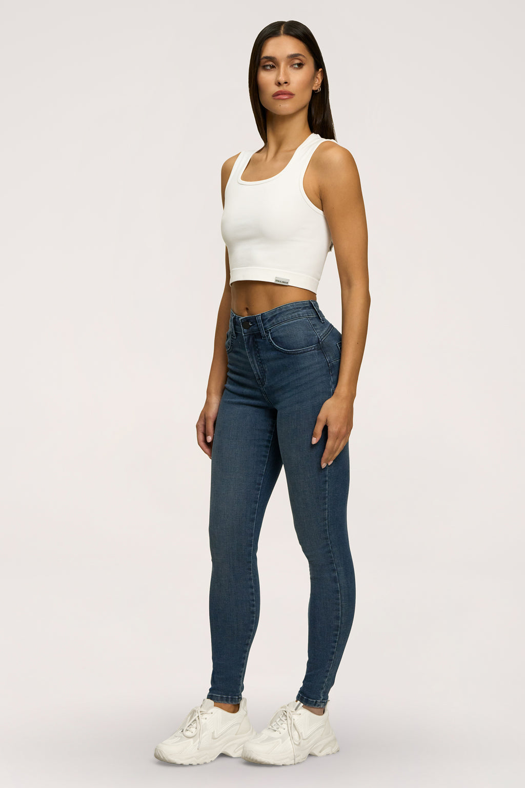 Blugi skinny perfect slim navy blue