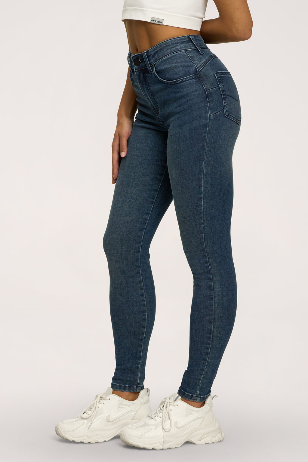 Blugi skinny perfect slim navy blue