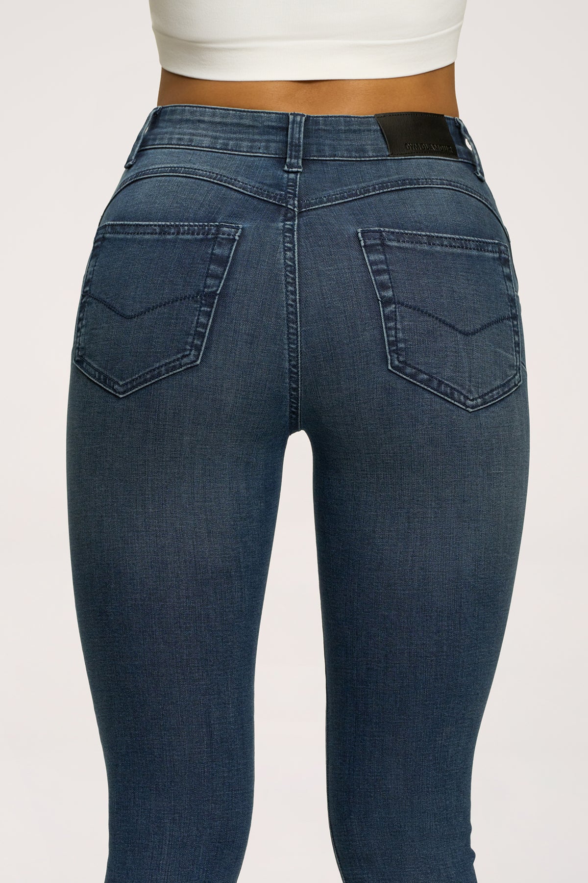 Blugi skinny perfect slim navy blue