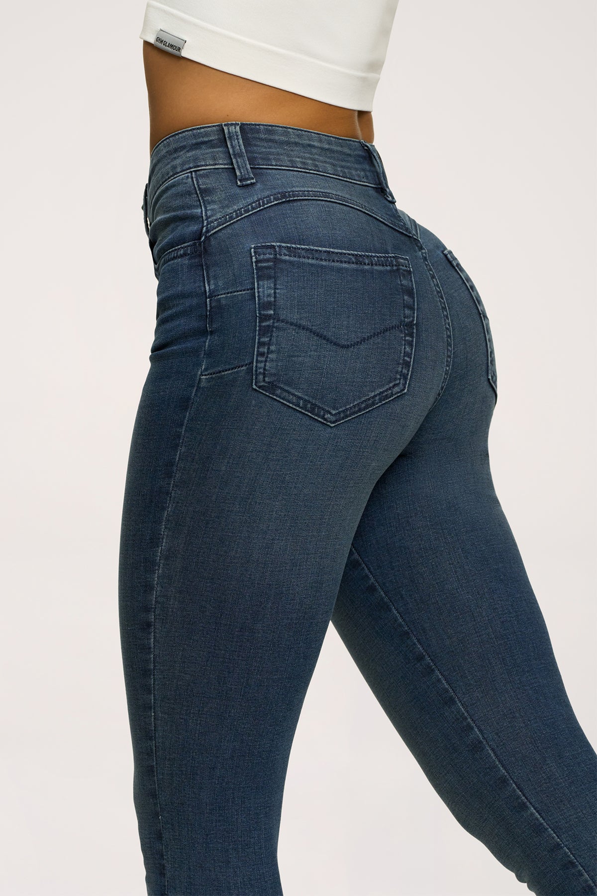 Blugi skinny perfect slim navy blue
